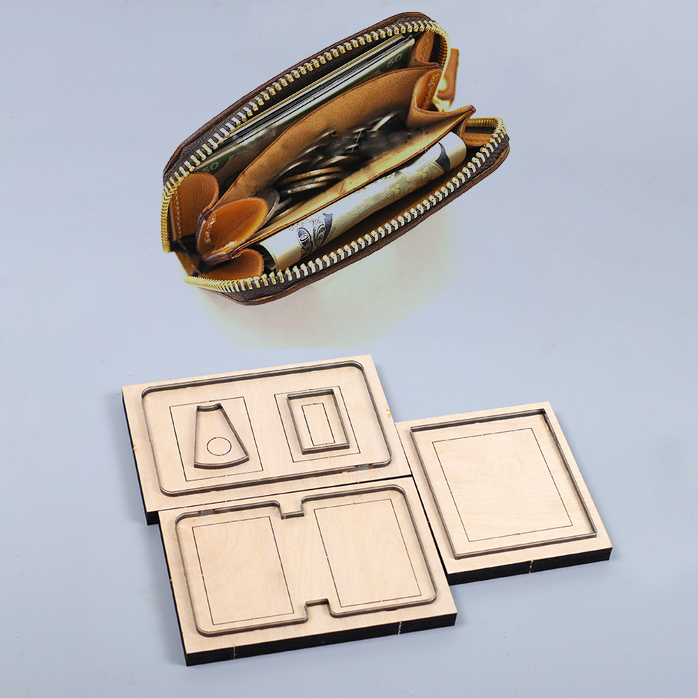 Leatherwork Knives - 120x85x20mm Leather Craft zipper wallet cutting