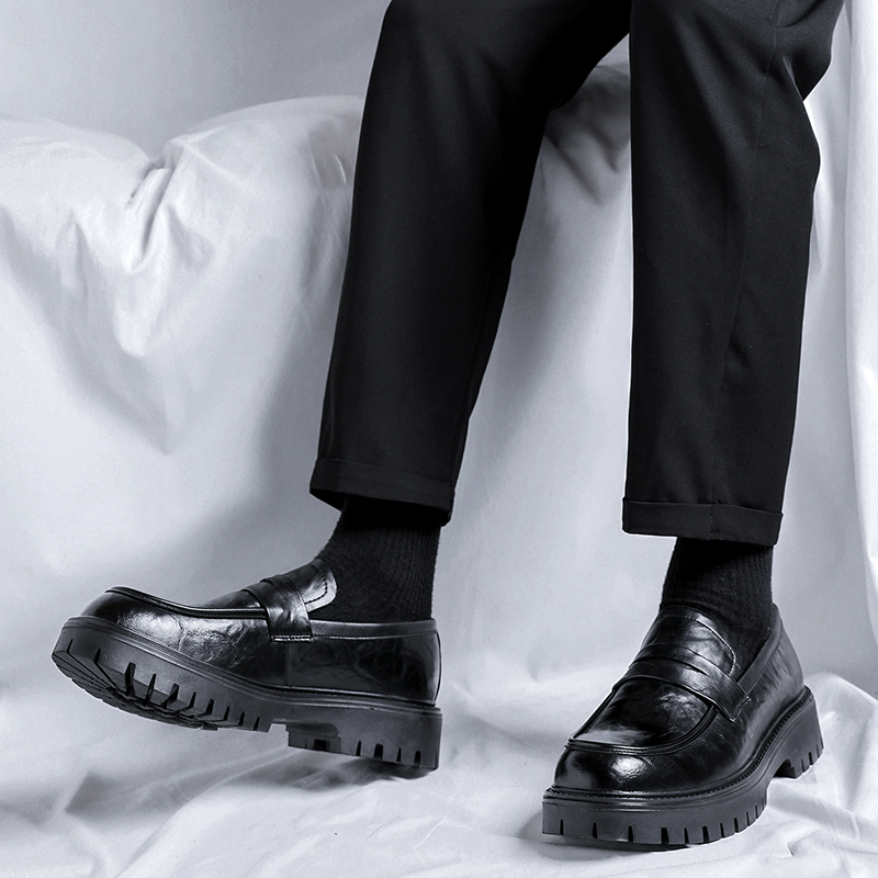 Leatherworking Classic - Men's Black leather shoes Gentleman Classic