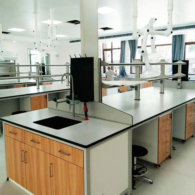 Leatherwork Bench - SEFA 8M certified suspended cabinet laboratory