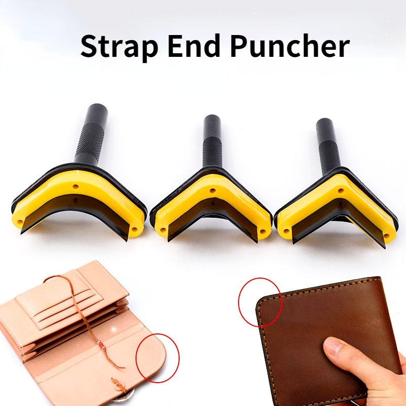 Round Knife Leatherwork - Leather Round Corner Punch Strap Belt