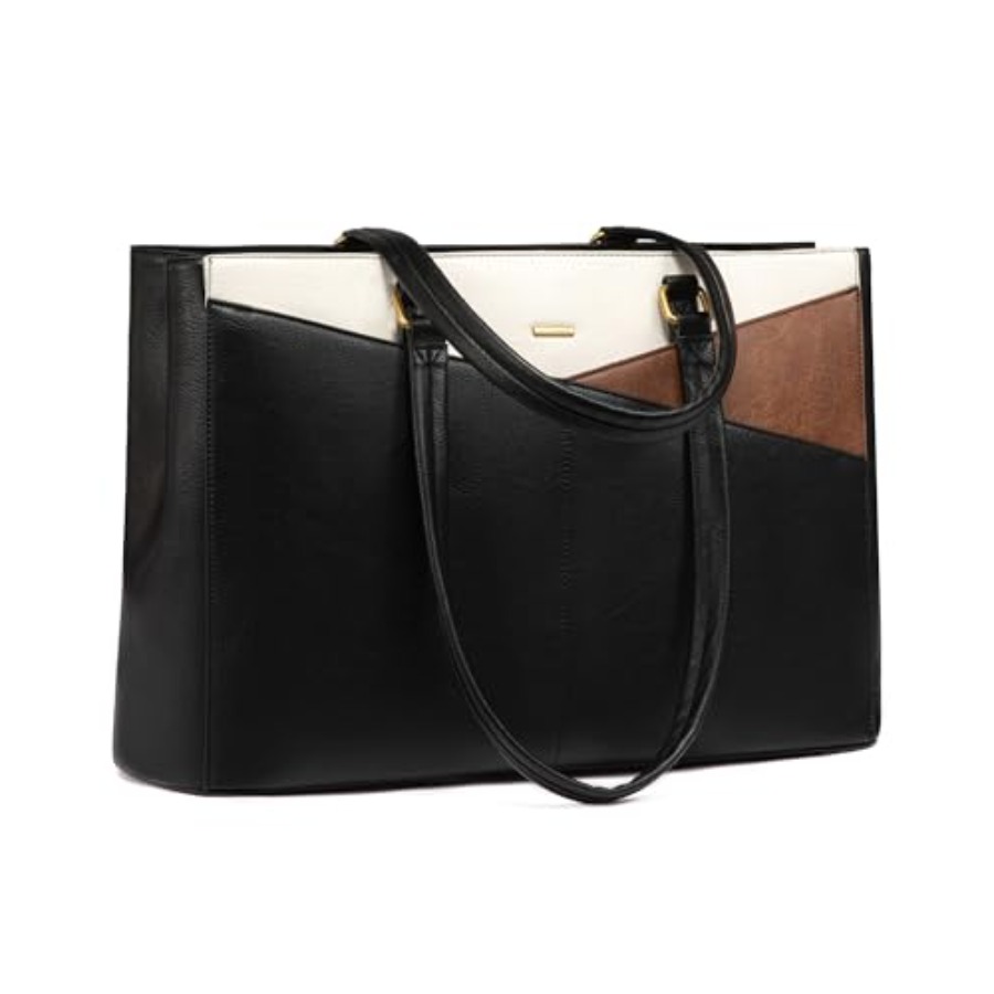 For Leather Work - Vintage Leather Work Tote - Laptop
