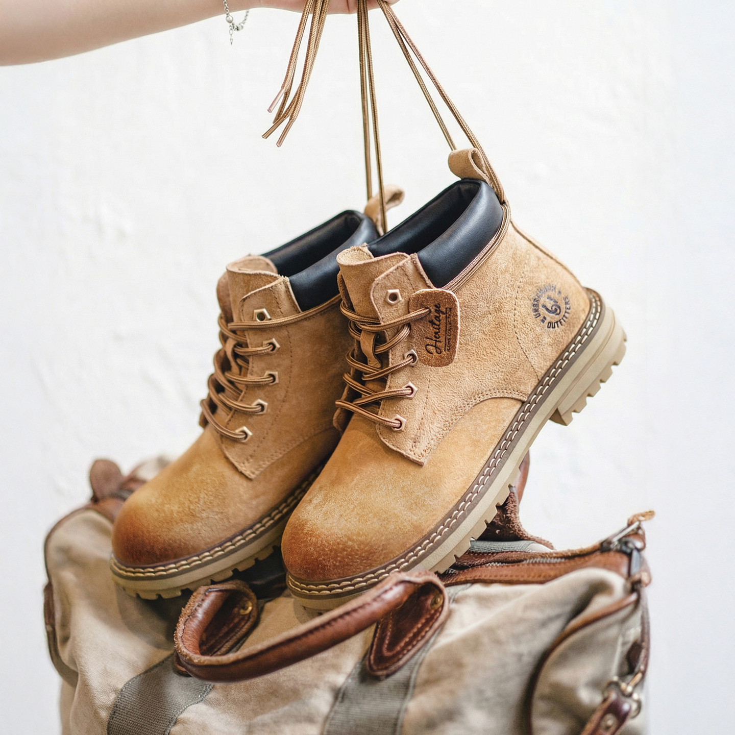 Leatherworking Classic - Maden Women's Classic Yellow Ankle Boots