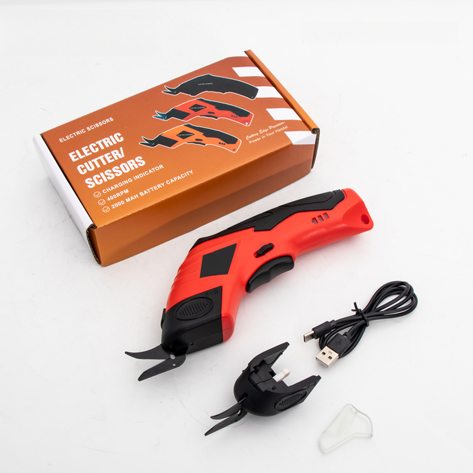 Leatherworking Equipment - 3.6V Handheld Electric Scissors Cloth Cutting