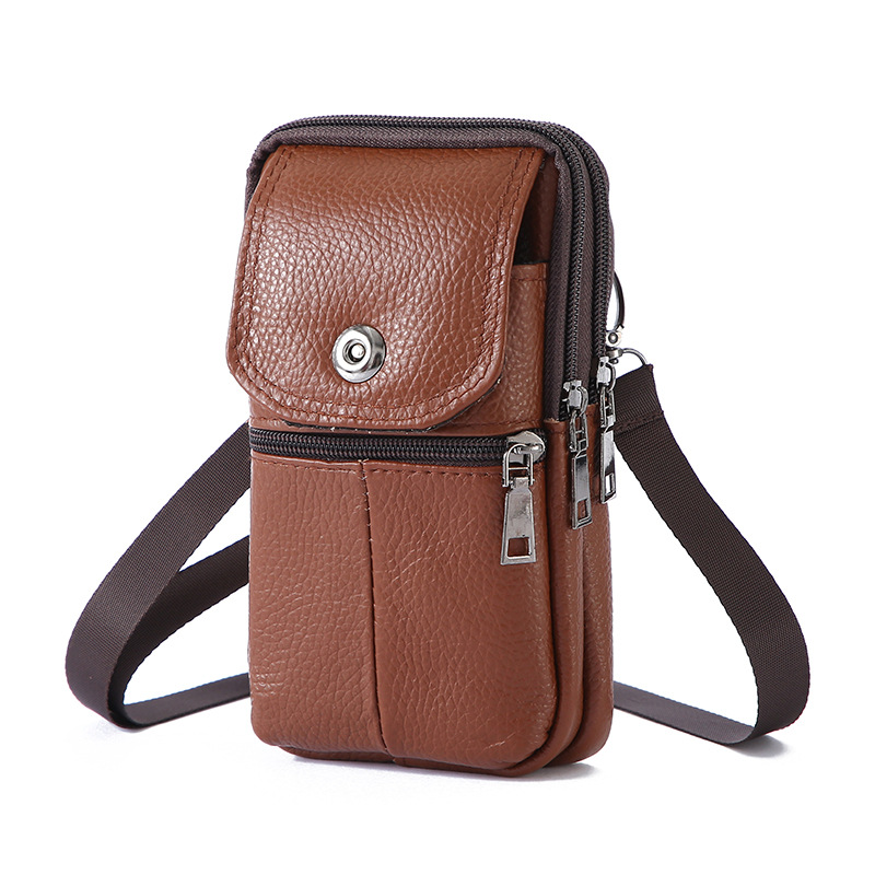 Leather Work Bag - Crossbody Sling Bag for Men –
