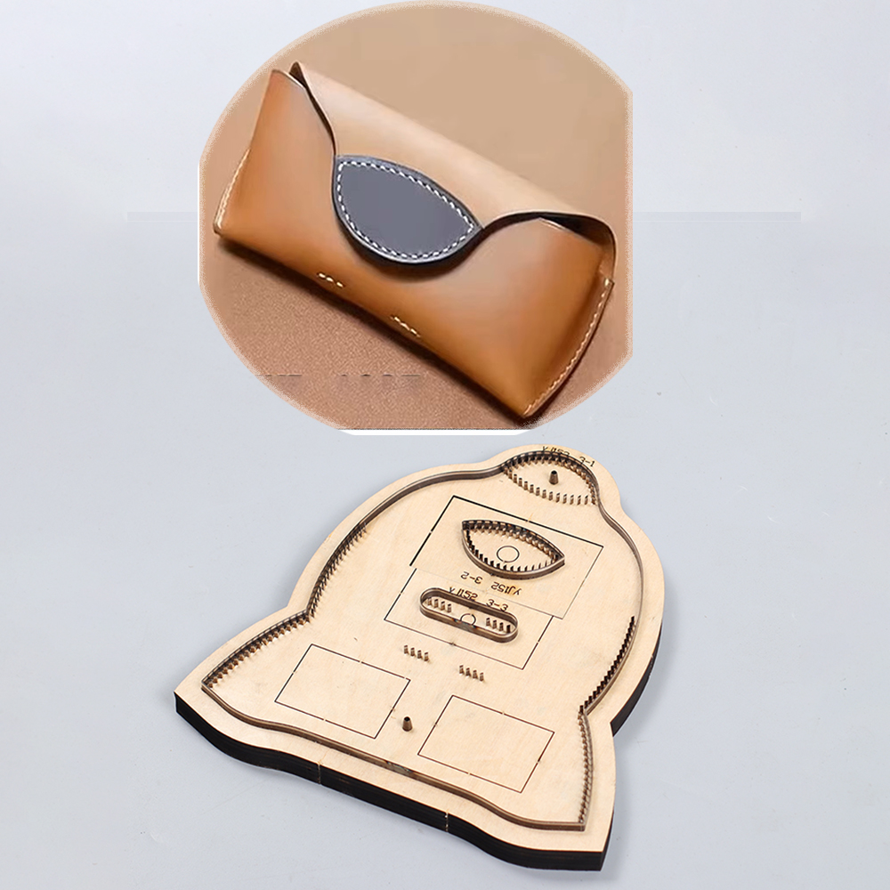 Leatherwork Knives - 16.5x8.5cm eyeglass case bag leather craft