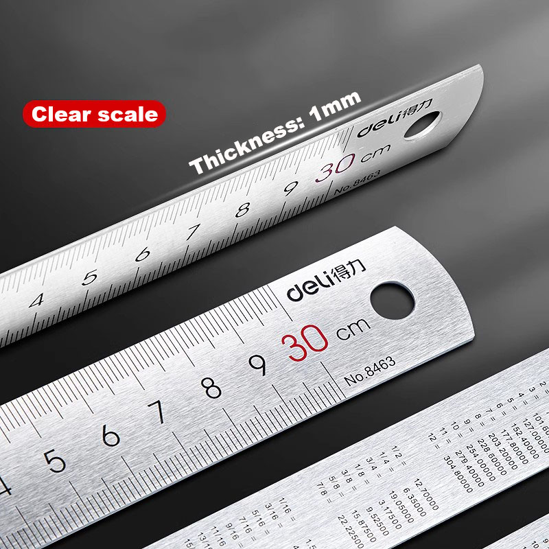 Deli Stainless Steel Ruler 15/ - Leatherwork Ruler 评论和价格