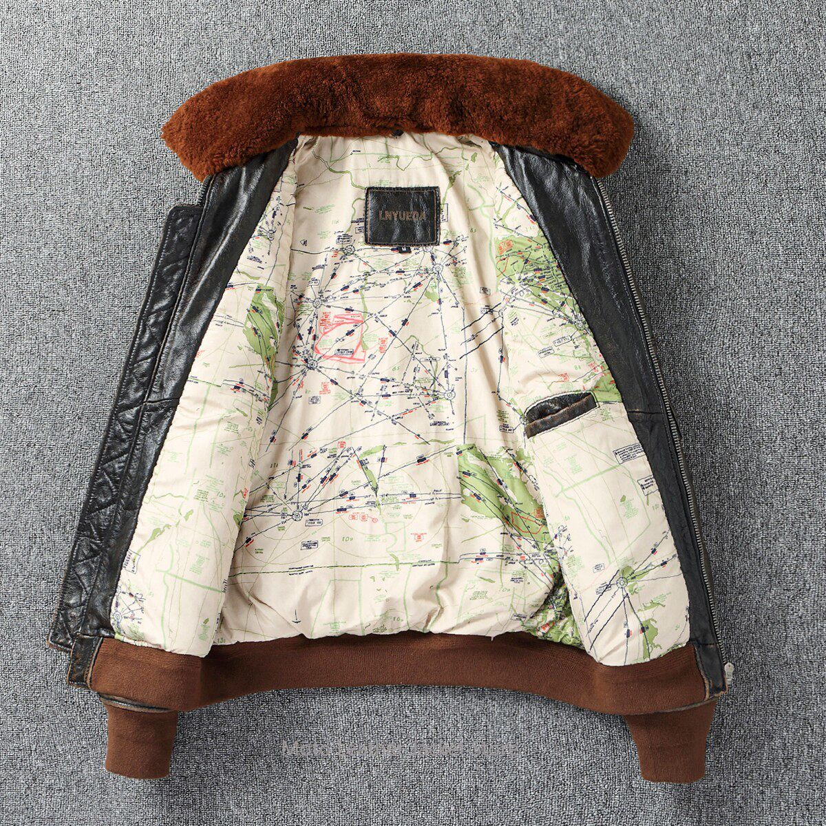 B-15 Flight Jacket Quilted Gen - Leather Work Jacket 评论和价格