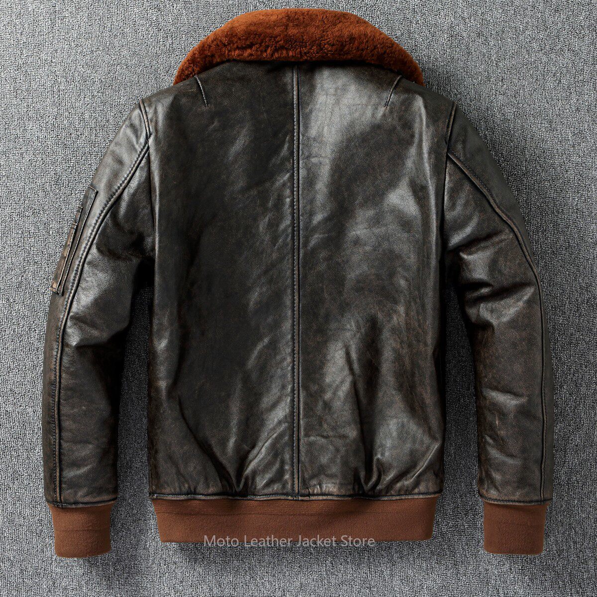 B-15 Flight Jacket Quilted Gen - Leather Work Jacket 评论和价格