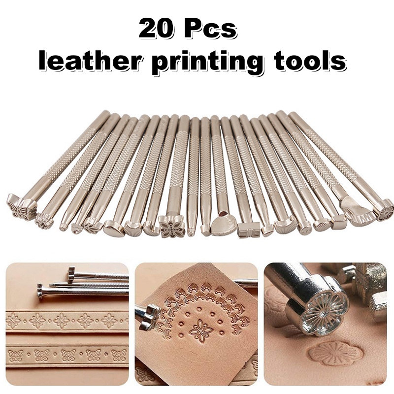 20Pcs Leather Stamping Tools L - Leatherwork Kit 评论和价格