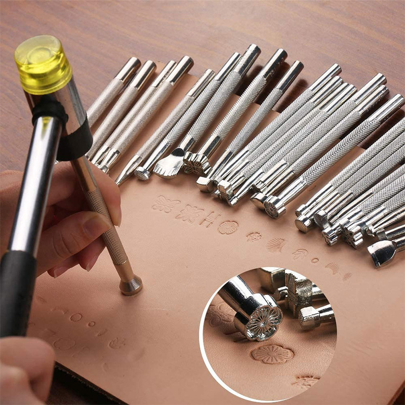 20Pcs Leather Stamping Tools L - Leatherwork Kit 评论和价格