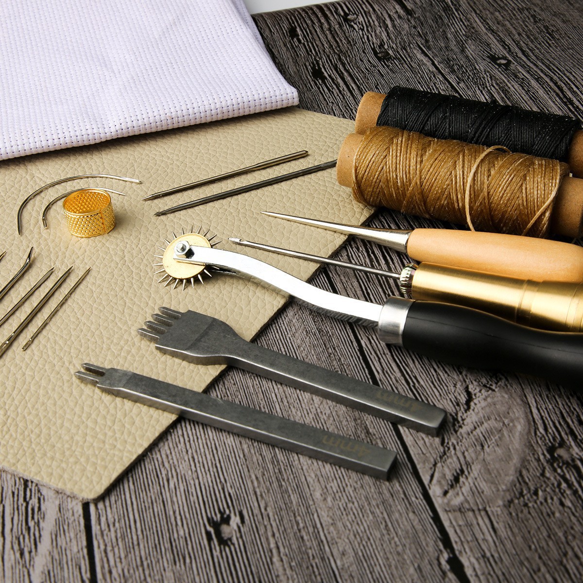 13pcs Waxed Thread Leatherwork - Leatherwork For Beginners 评论和价格