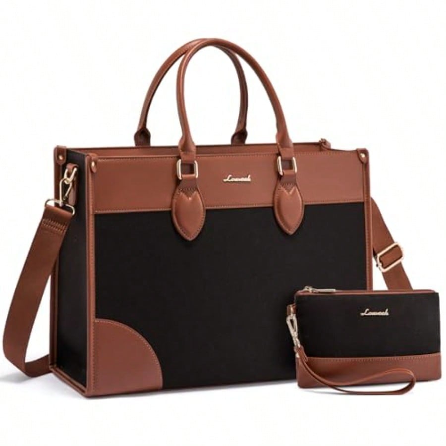 Laptop Bag For Women 15.6 Lnch - Leather Work Bag 评论和价格