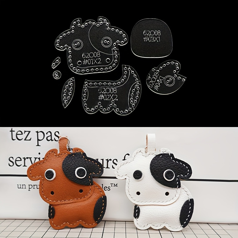 7pcs/set Cute Cartoon Cow Acry - Leatherworking Equipment 评论和价格