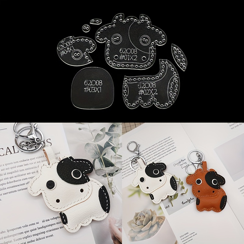 7pcs/set Cute Cartoon Cow Acry - Leatherworking Equipment 评论和价格