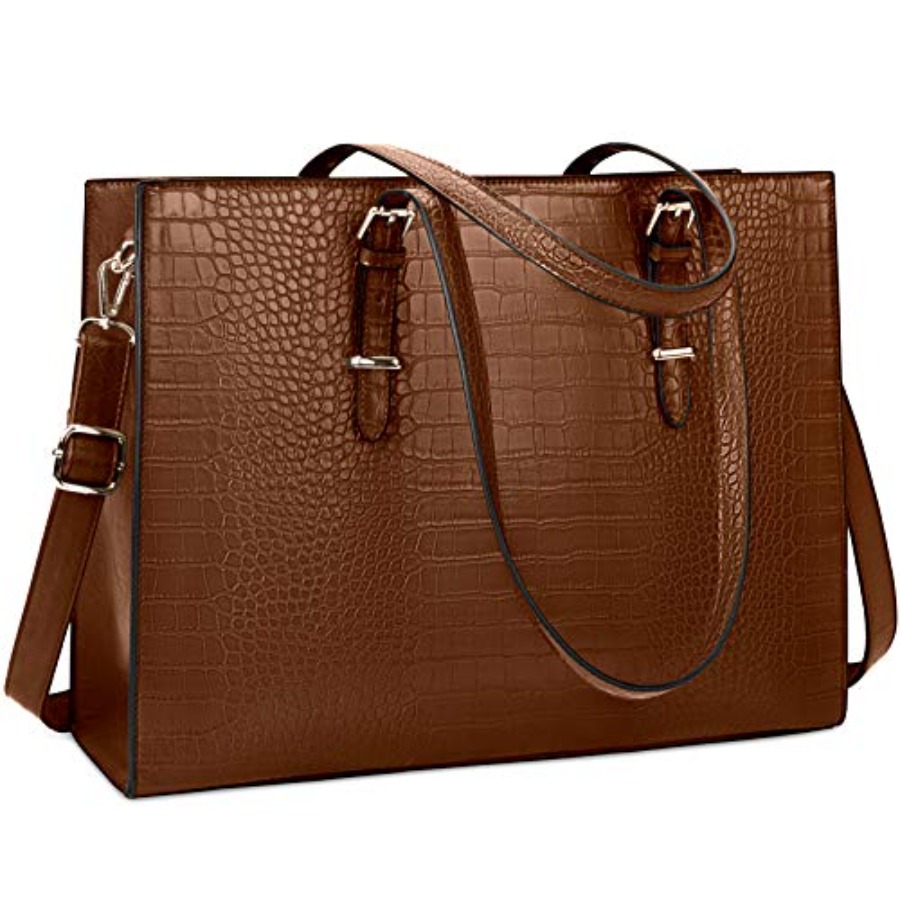 Laptop Bag for Women 15.6 Inch - Leather Work Bag 评论和价格
