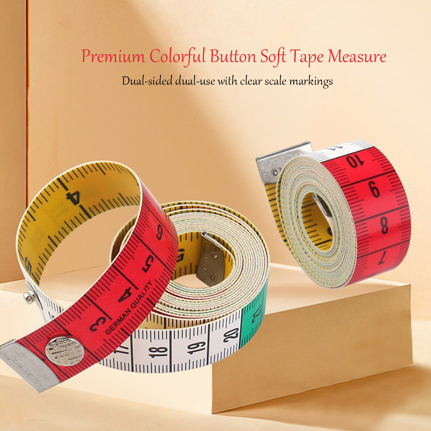 Colorful 1.5M Dual Scale Soft  - Leatherwork Ruler 评论和价格