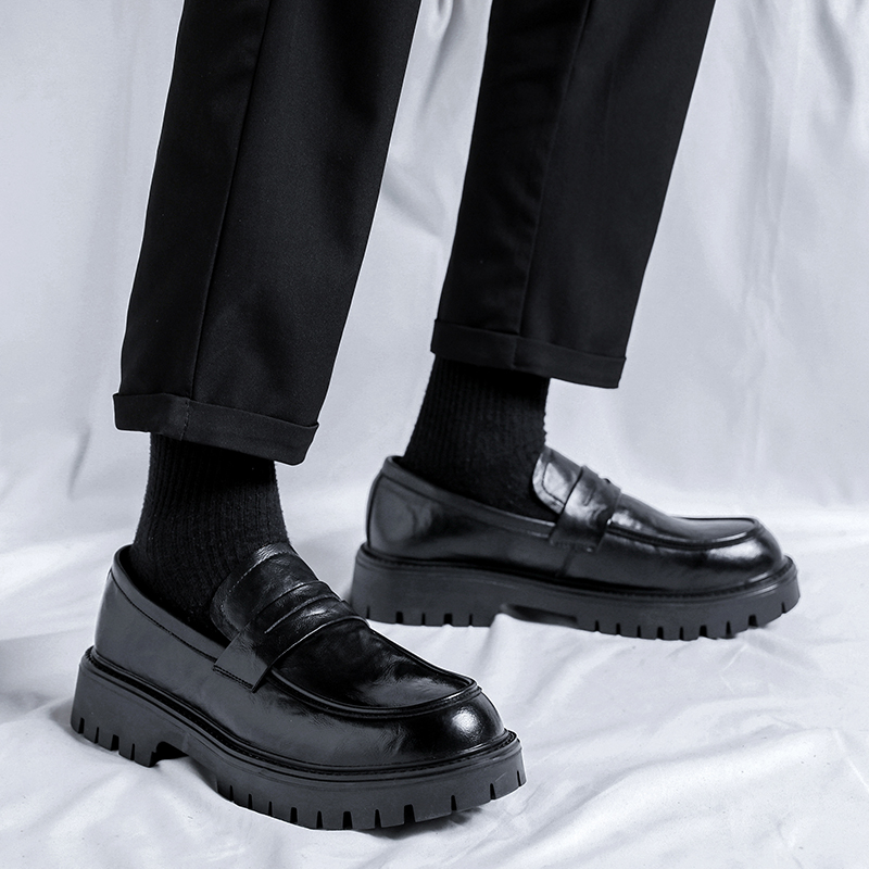 Men's Black leather shoes Gent - Leatherworking Classic 评论和价格