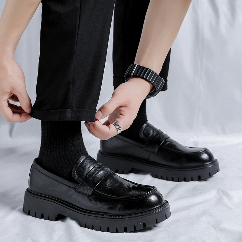 Men's Black leather shoes Gent - Leatherworking Classic 评论和价格