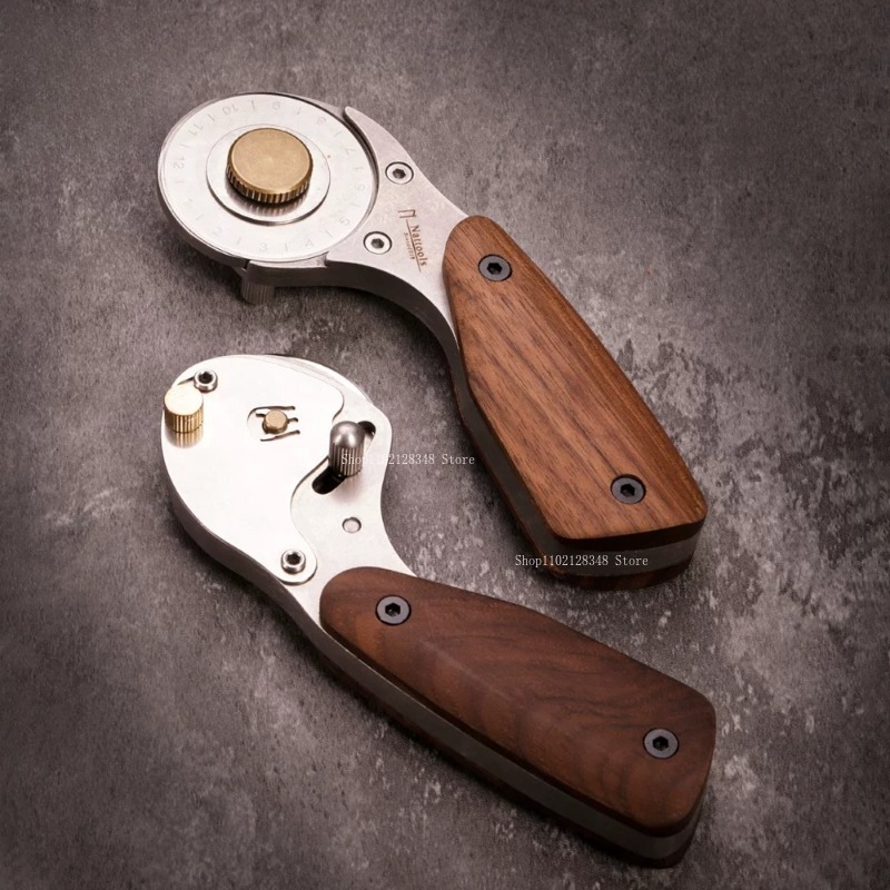 Natural Wooden Handle All-meta - Leatherwork Knives 评论和价格
