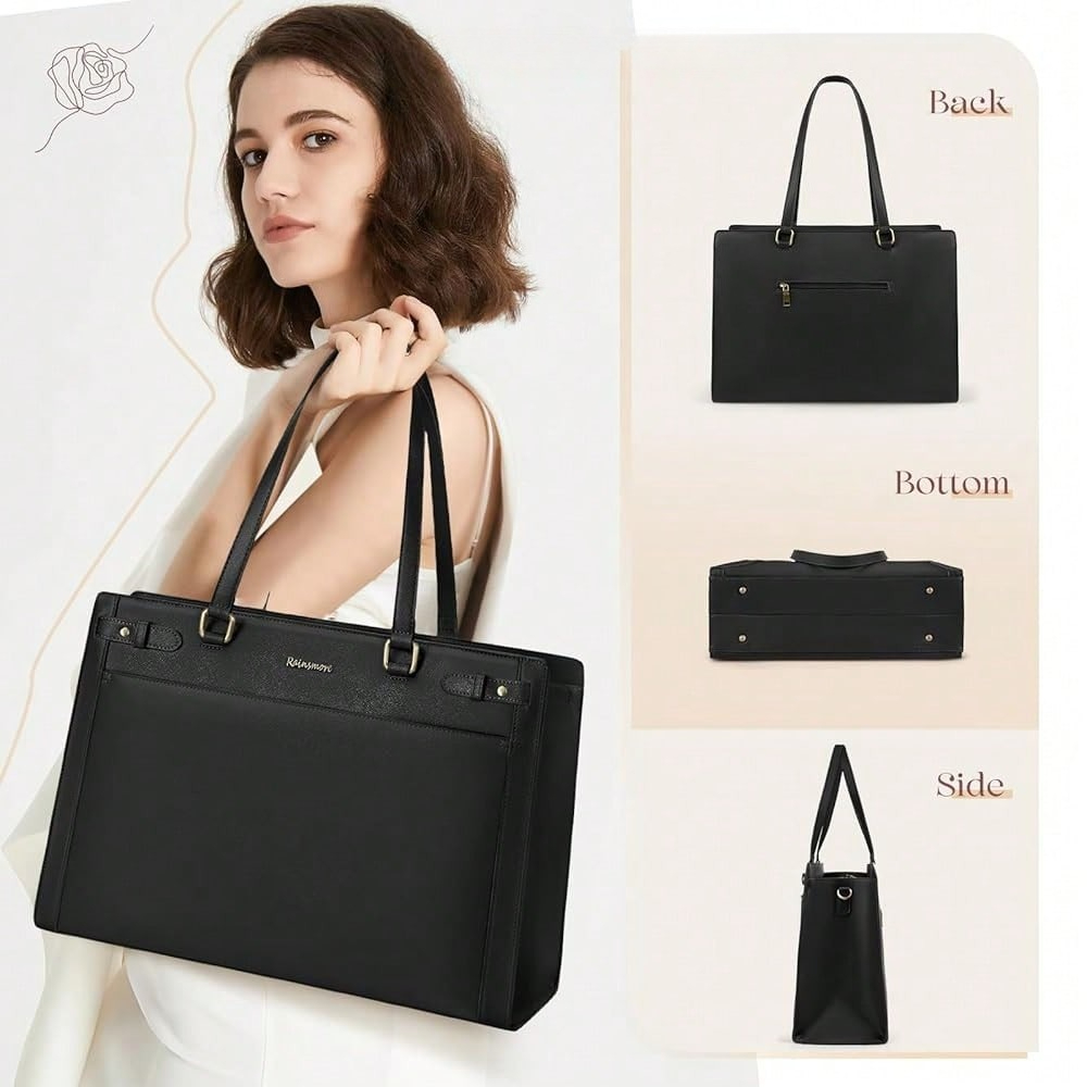 Laptop Bag For Women 15.6 Inch - Leather Work Bag 评论和价格