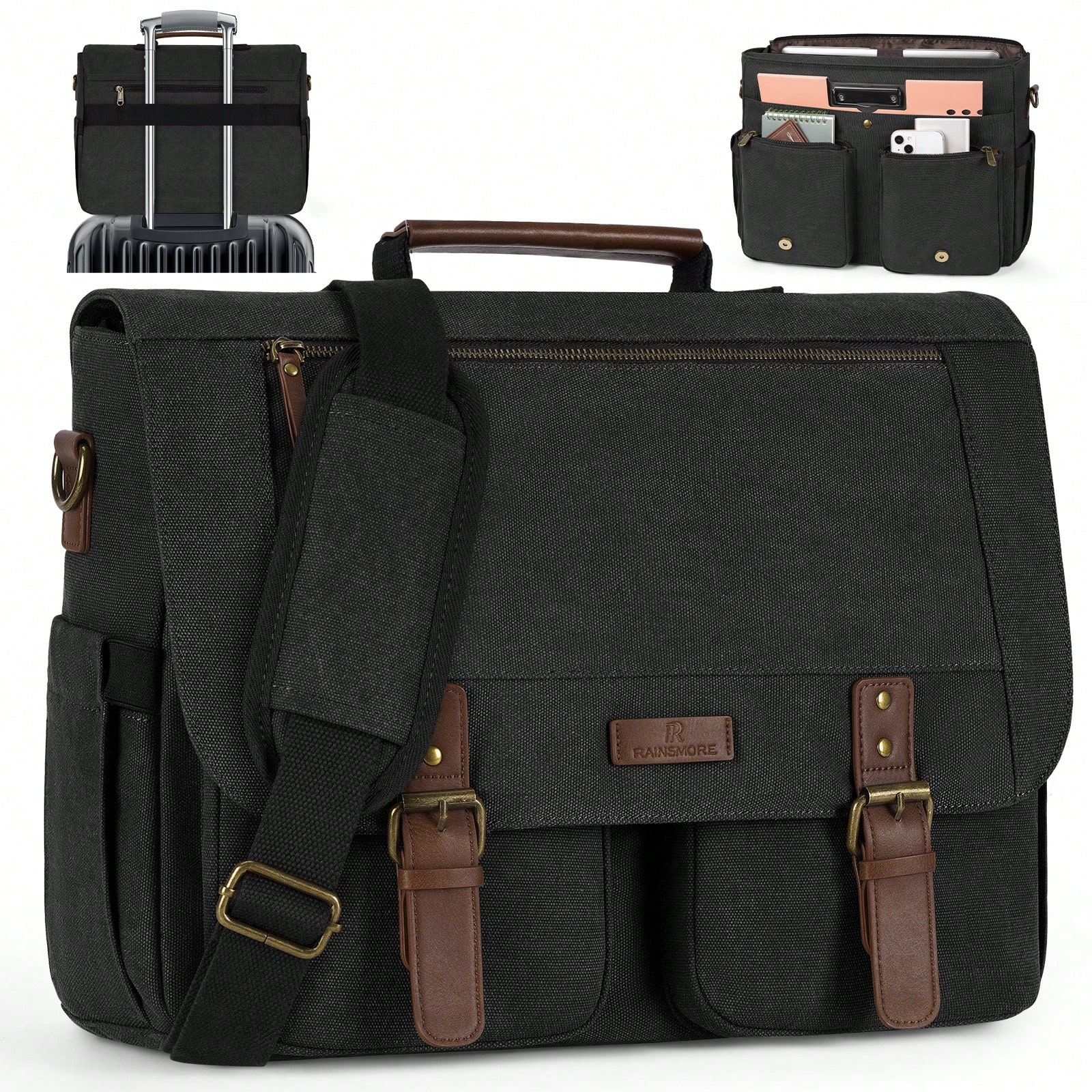 Vintage Men's Messenger Bag, 1 - Leather Work Bag 评论和价格
