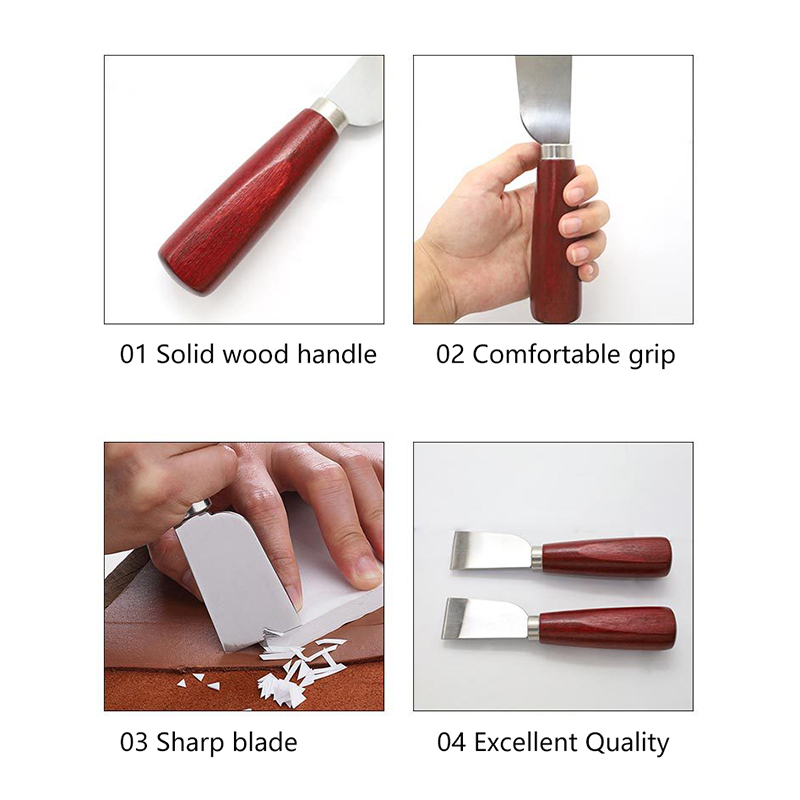 Wooden Handle DIY Leathercraft - Leatherwork Knife 评论和价格