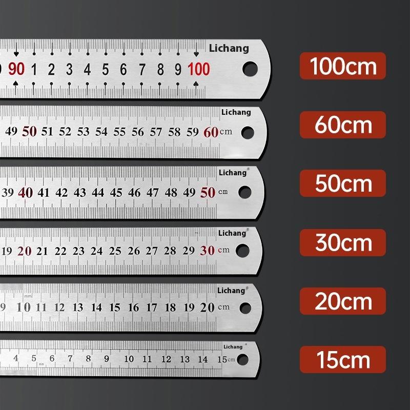 1Pcs 15/20/30/40/50/60100cm St - Leatherwork Ruler 评论和价格