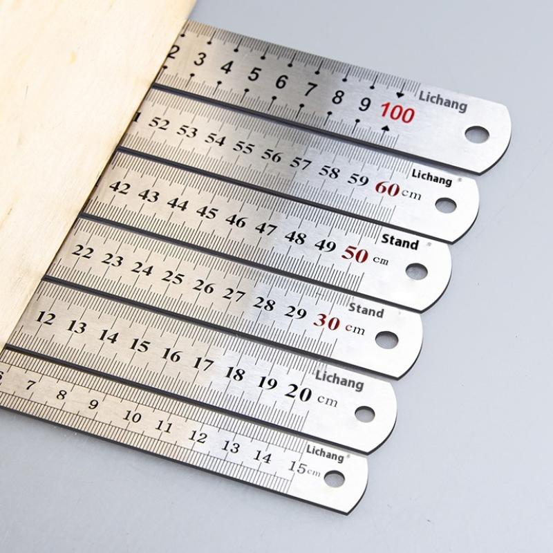 1Pcs 15/20/30/40/50/60100cm St - Leatherwork Ruler 评论和价格