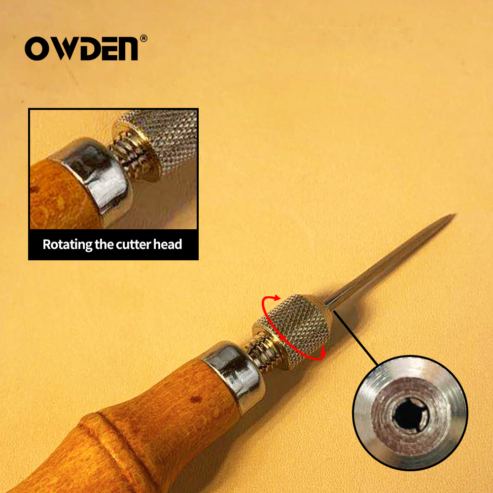 OWDEN Leather Awl Tool Set DIY - Leatherwork Kit 评论和价格