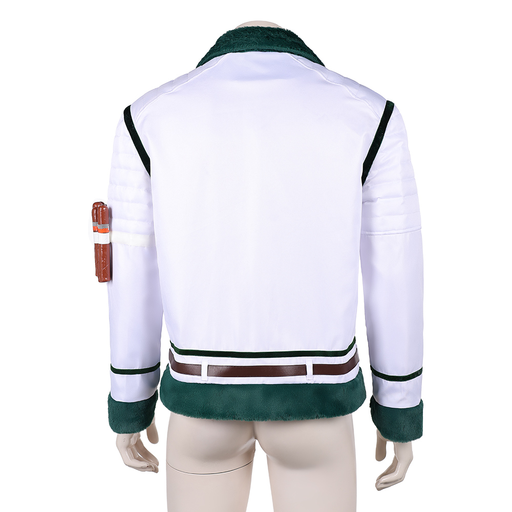 Smoker Luffy Cosplay Costume C - Leather Work Jacket 评论和价格