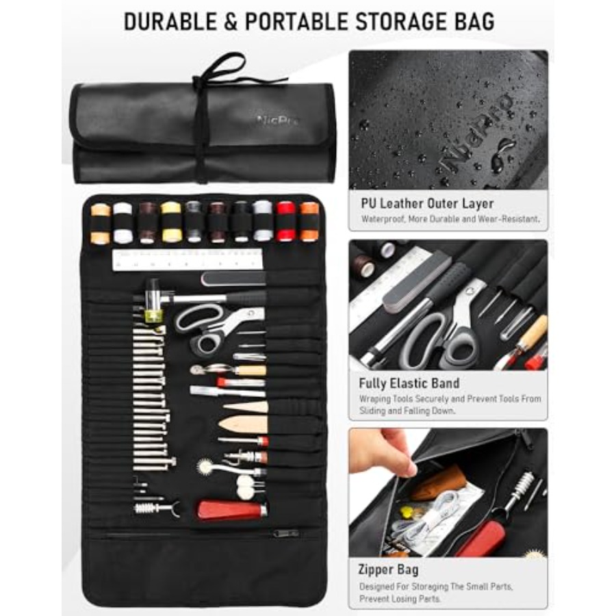 Leather Tooling Kit Leather Wo - Beginner Leatherwork Kit 评论和价格