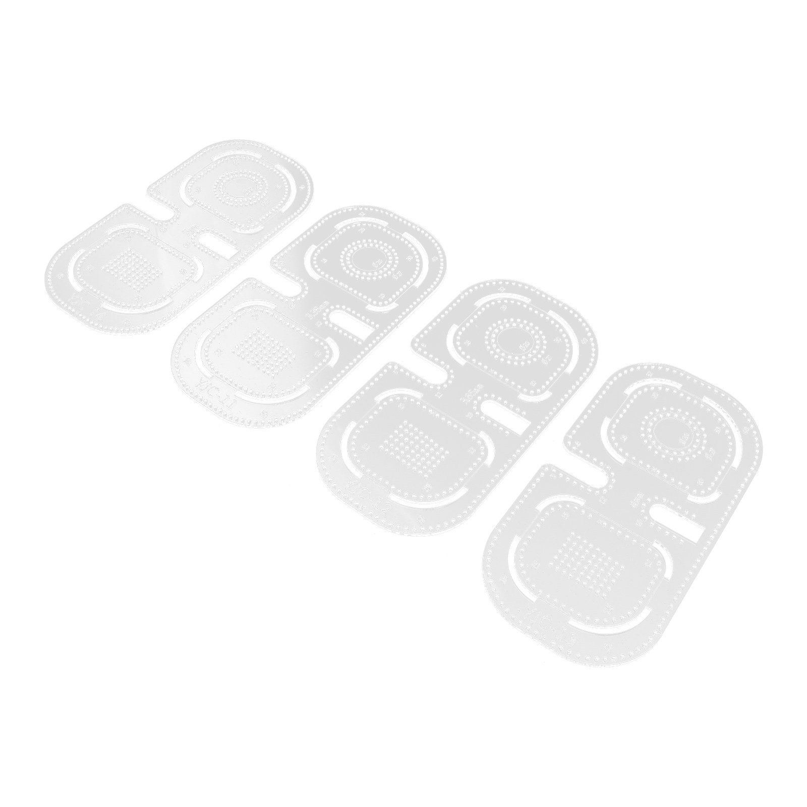 4Pcs Clear Acrylic Leatherwork - Leatherworking Guide 评论和价格