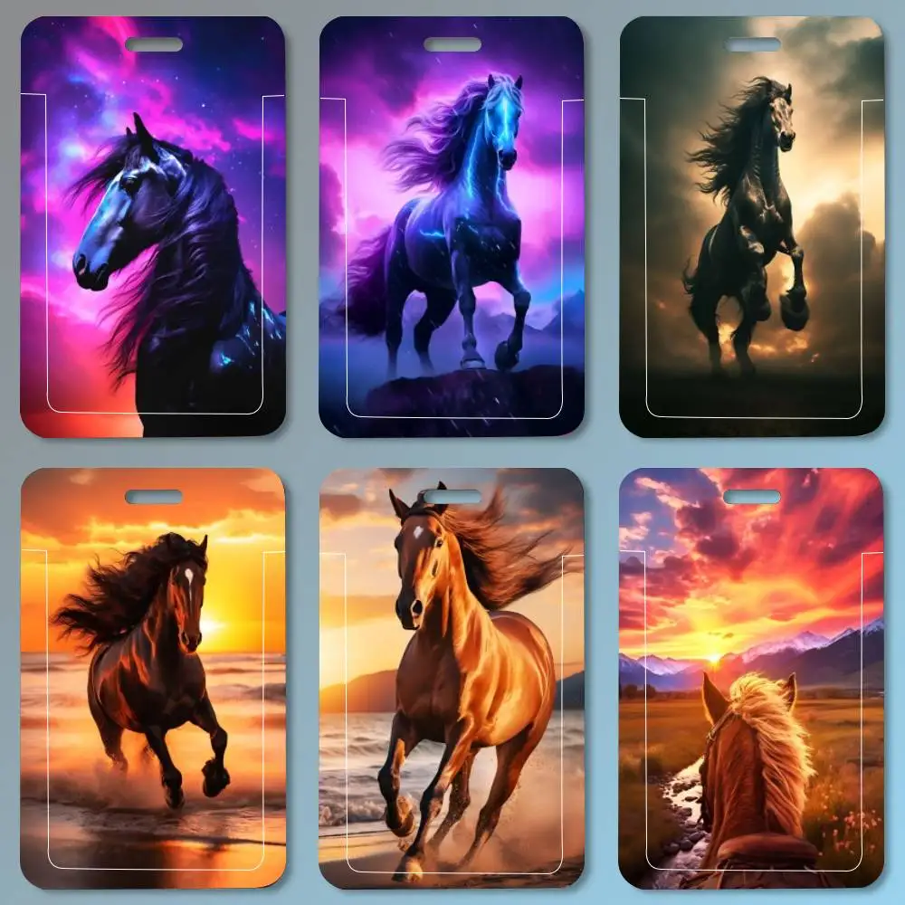Black And White Wild Horses ID - Wildes Leatherwork 评论和价格