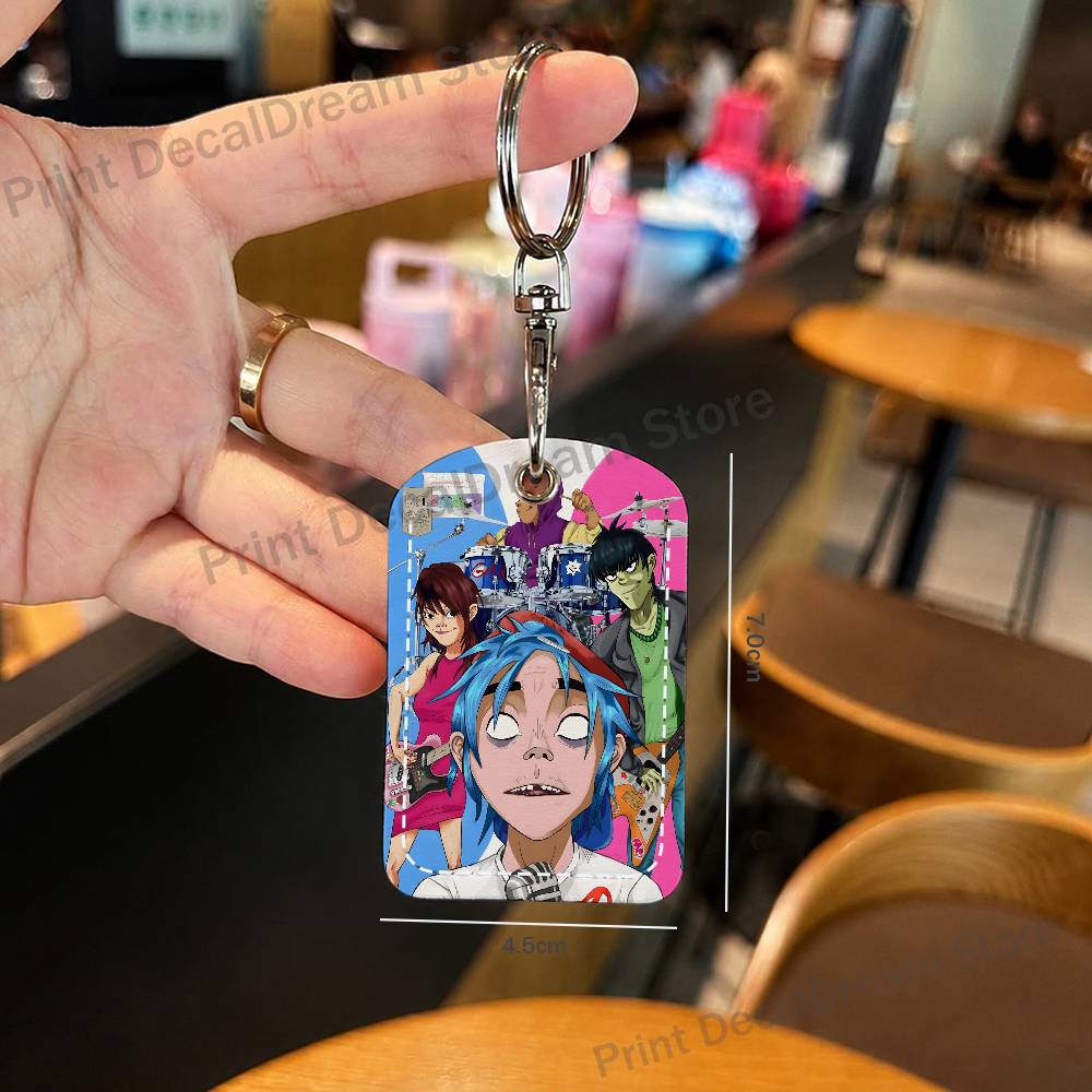 Band G-Gorillaz Holder Keychai - For Leather Work 评论和价格