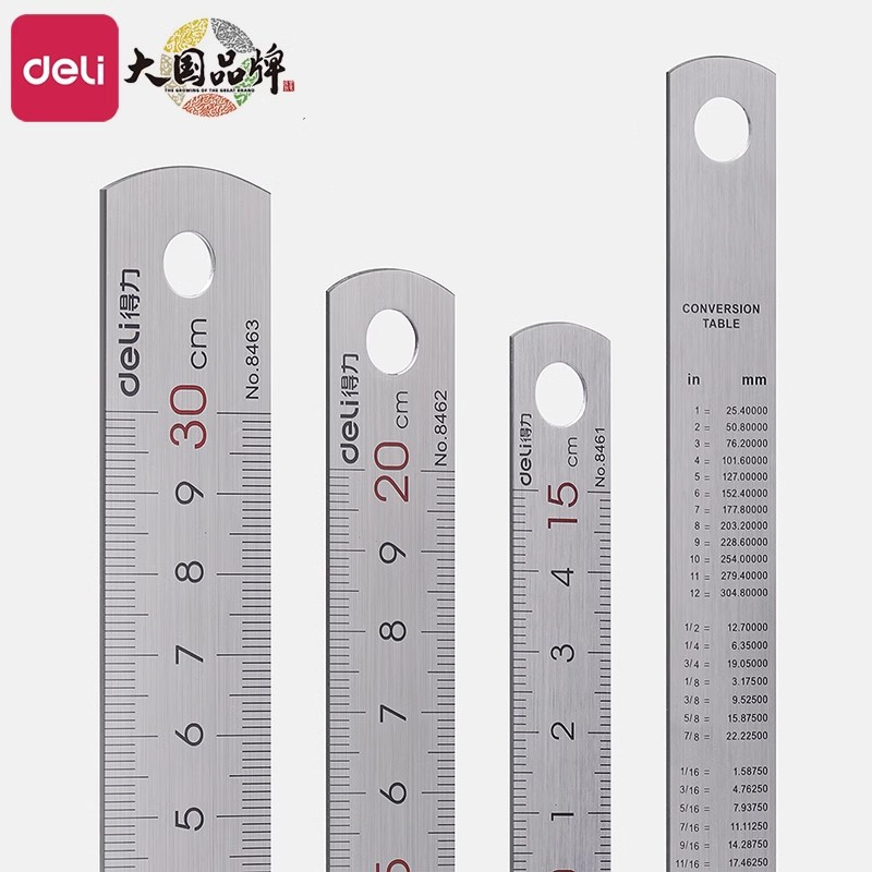 DELI Stainless Steel Ruler 10/ - Leatherwork Ruler 评论和价格
