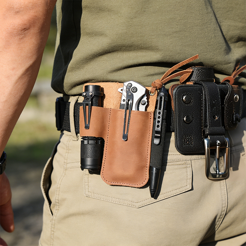 EDC Leather Flashlight Tool Ho - Leatherworking Equipment 评论和价格
