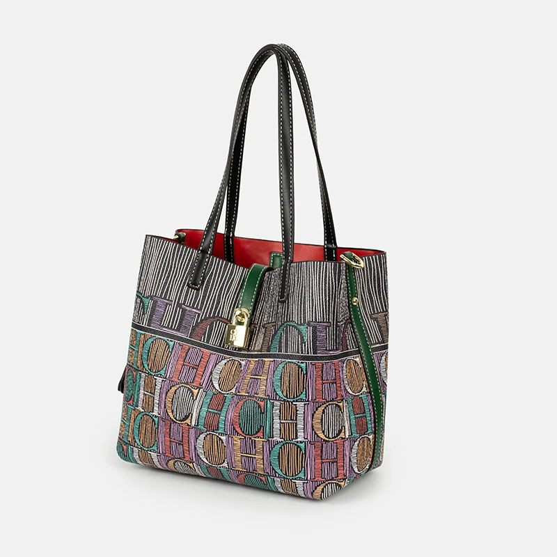 CH Art Color Printed Handbag S - Leatherworking Classic 评论和价格