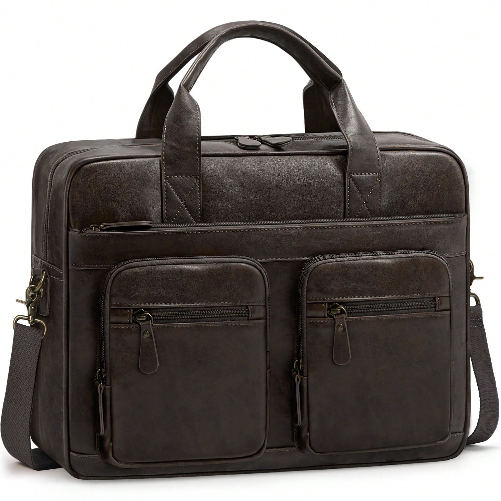 Vintage Messenger Bag For Men  - Leather Work Bag 评论和价格