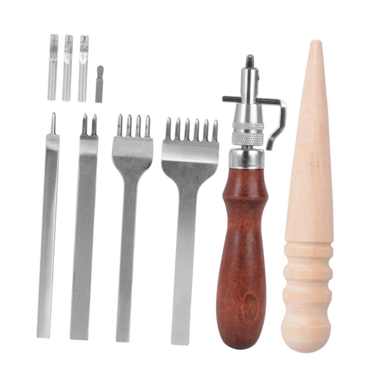 Leather Tool Kit,Portable Leat - Beginner Leatherwork Kit 评论和价格