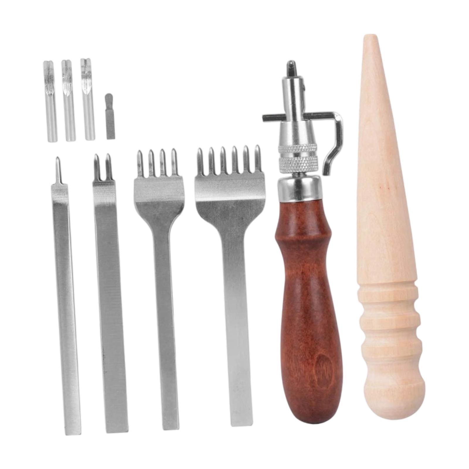 Leather Tool Kit,Portable Leat - Beginner Leatherwork Kit 评论和价格