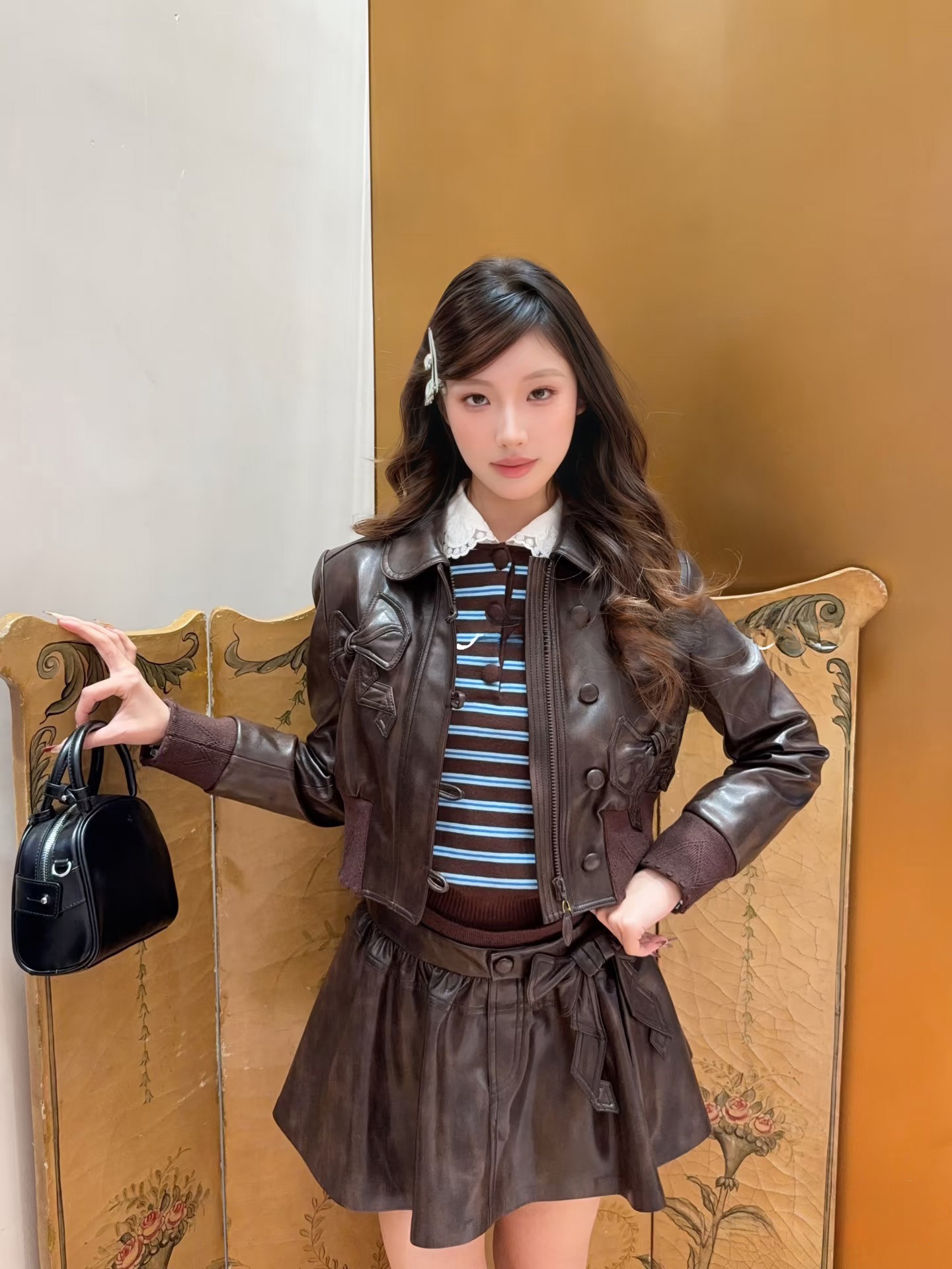Early Spring Heavy Work Washed - Leather Work Jacket Women'S 评论和价格