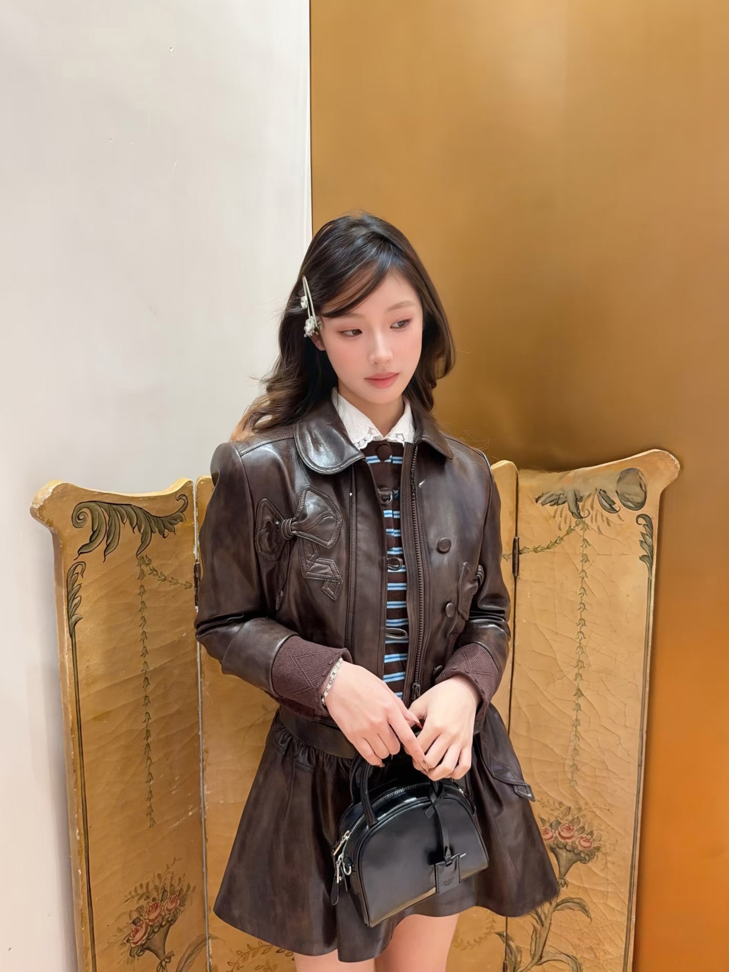 Early Spring Heavy Work Washed - Leather Work Jacket Women'S 评论和价格