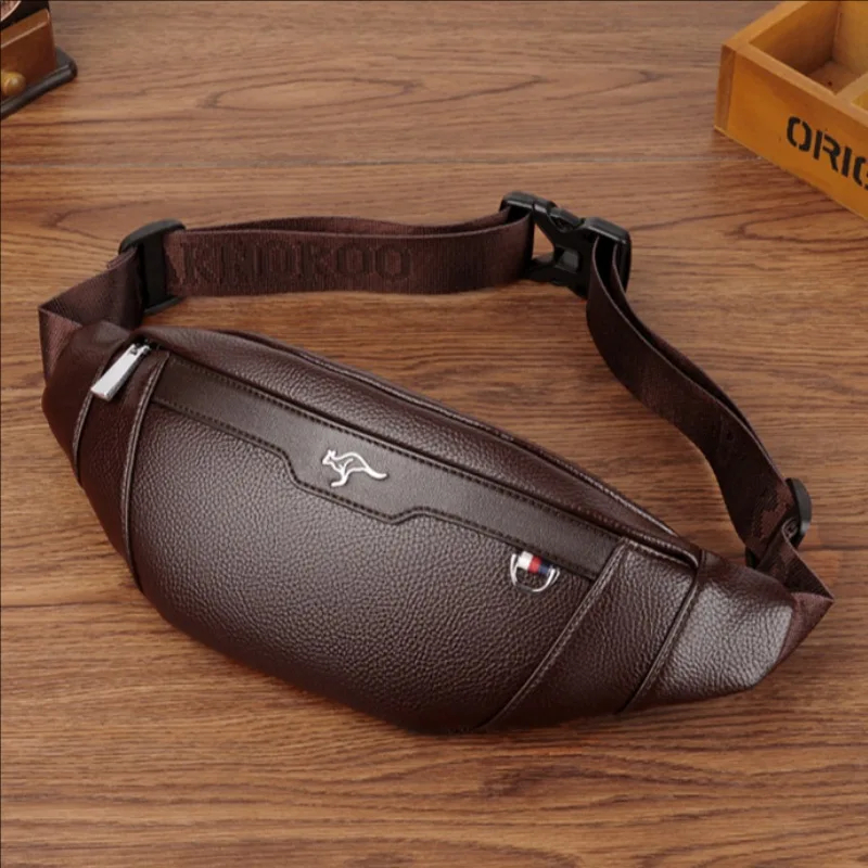 Business Leather Waist Bag Mul - Leather Work Bag 评论和价格