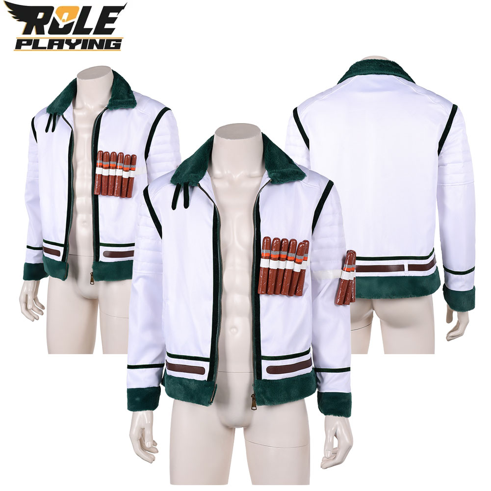 Smoker Cosplay Men Fantasy Coa - Leather Work Jacket 评论和价格