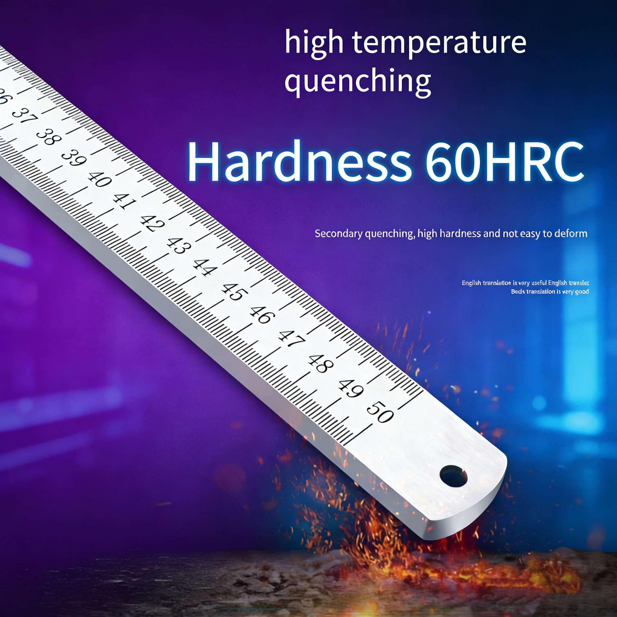 5mm Thick Stainless Steel Rule - Leatherwork Ruler 评论和价格