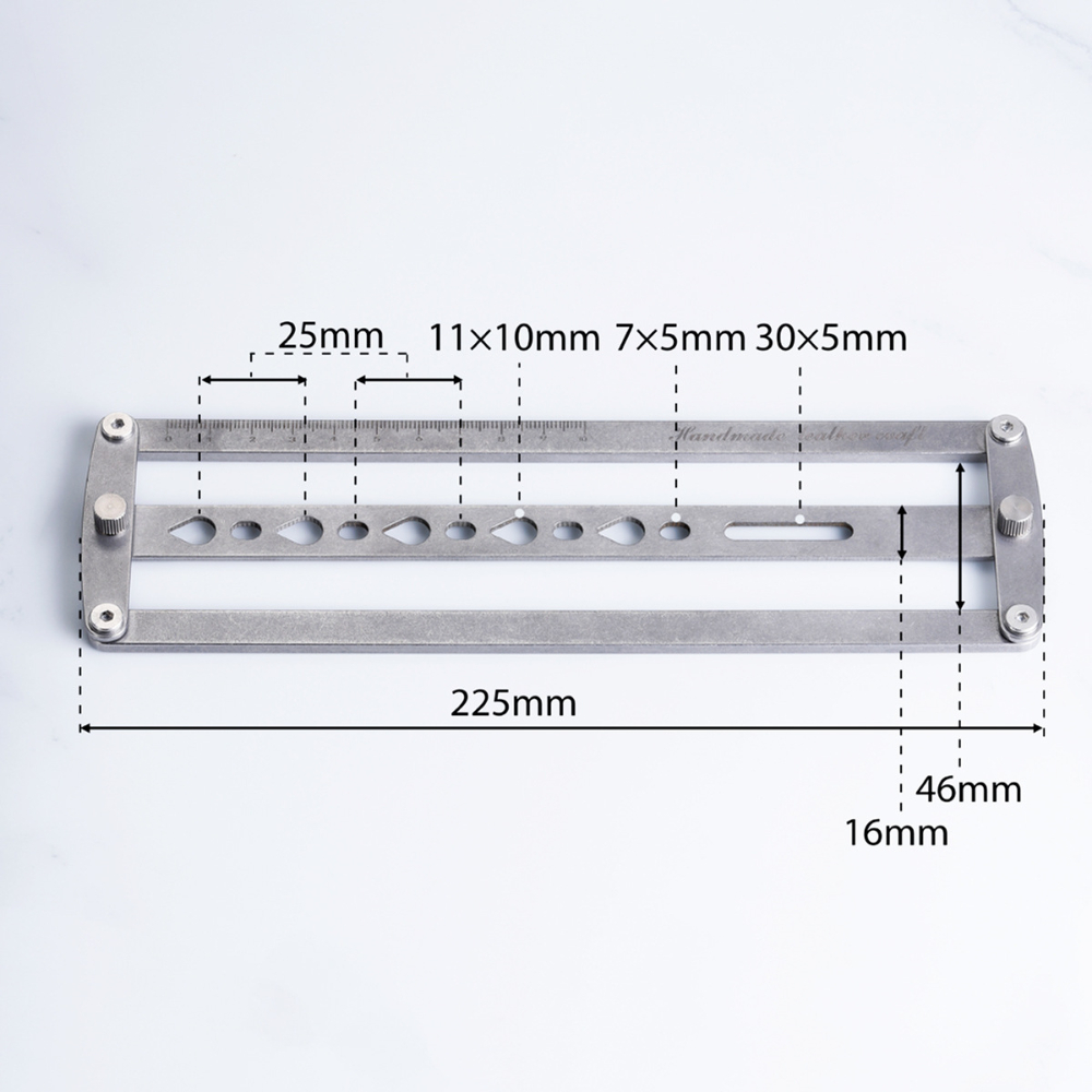 Belt Auxiliary Positioning Pun - Leatherwork Ruler 评论和价格