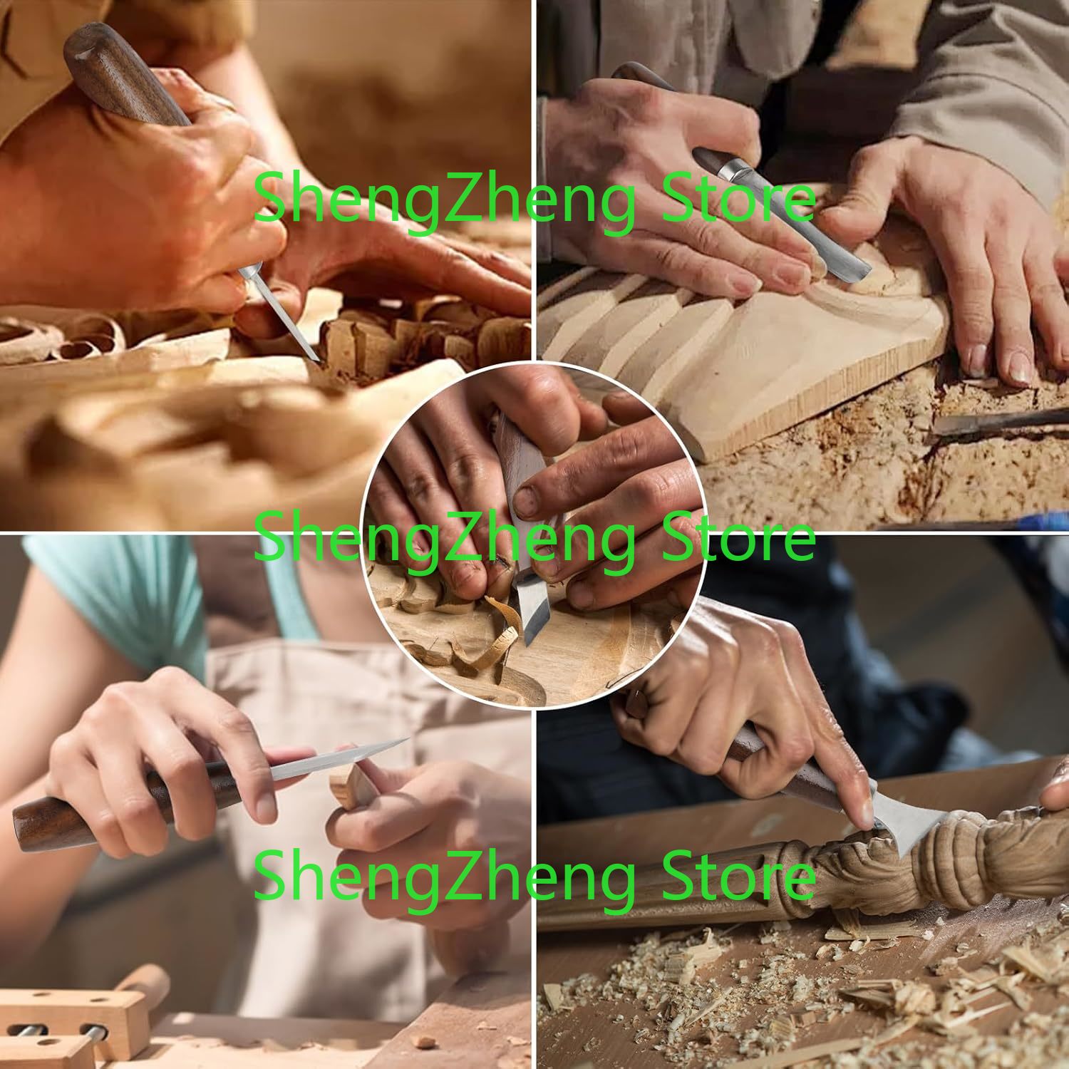 Wood Carving Tools Sets Kit  W - Beginner Leatherwork Kit 评论和价格