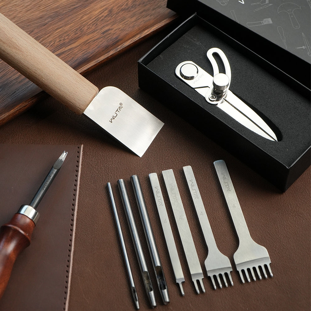 WUTA 63/74PCS Leather Craft Wo - Beginner Leatherwork Kit 评论和价格