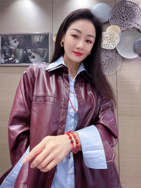 Women's Grape Purple PU Leathe - Leather Work Jacket 评论和价格