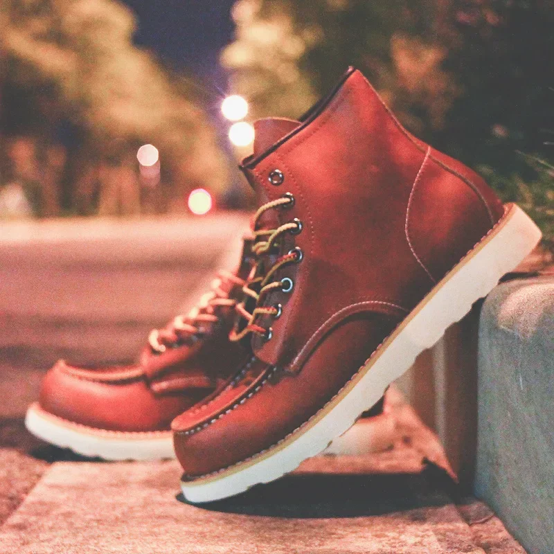 Genuine Leather Men's Boots Vi - Leatherworking Equipment 评论和价格